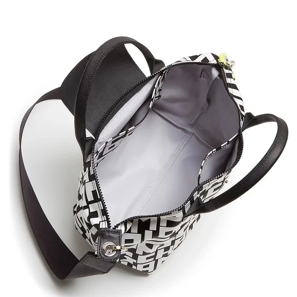 Longchamp Black and White Graphic Tote - Picture 7 of 8